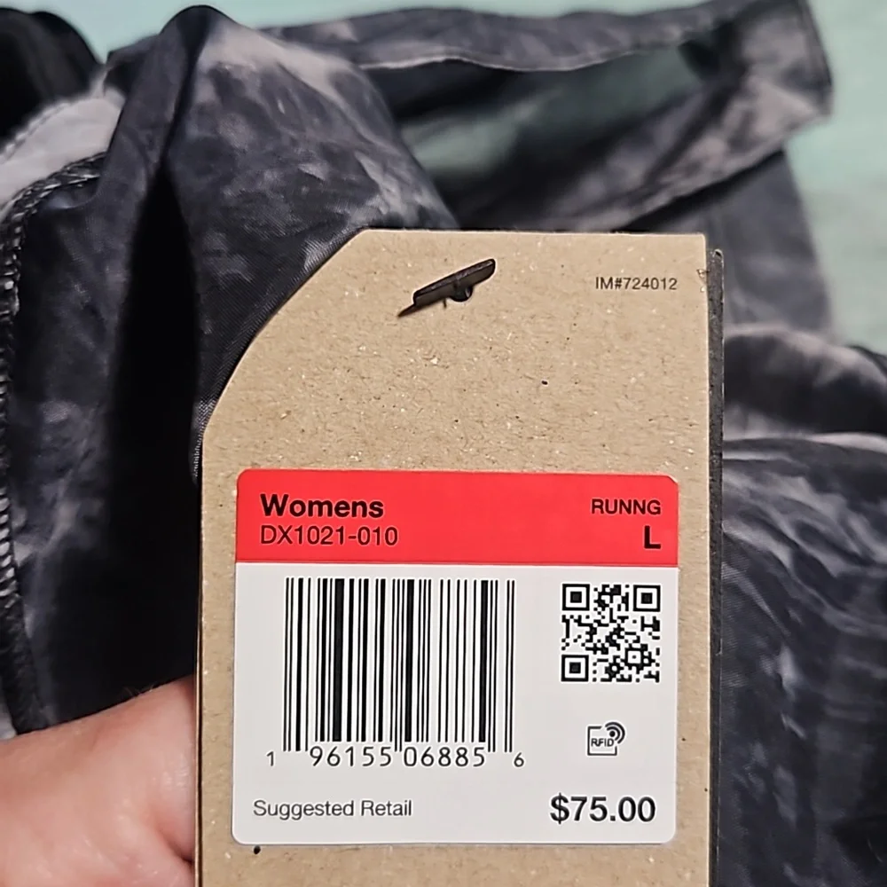 Nike Women’s Black Marble-Print Athletic Running Shorts